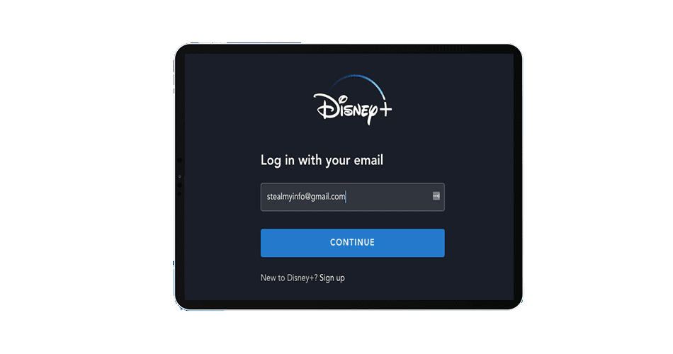 Login with email id 